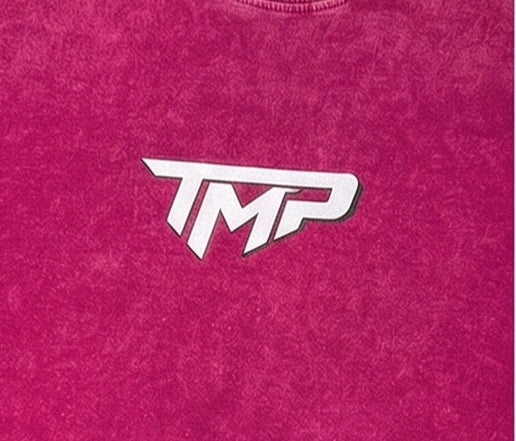 TIMEUP Vintage Wash Performance Tee